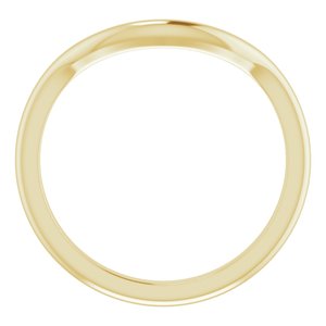 14K Yellow Band for 6 mm Asscher Ring - BN & CO JEWELRY