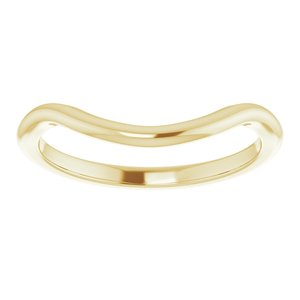 14K Yellow Band for 6 mm Asscher Ring - BN & CO JEWELRY