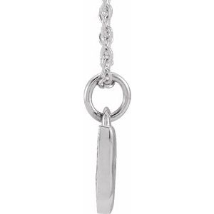 14K White .05 CTW Natural Diamond Petite Music Note 16-18" Necklace - BN & CO JEWELRY