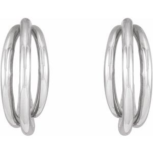 Sterling Silver Multi-Layer Hoop Earrings - BN & CO JEWELRY
