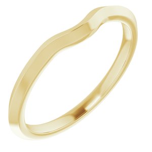 14K Yellow Band for 9x7 mm Oval Ring - BN & CO JEWELRY