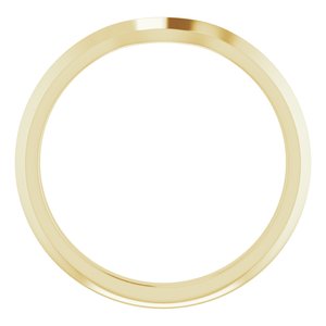 14K Yellow Band for 9x7 mm Oval Ring - BN & CO JEWELRY