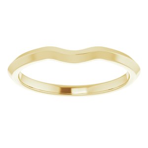 14K Yellow Band for 9x7 mm Oval Ring - BN & CO JEWELRY