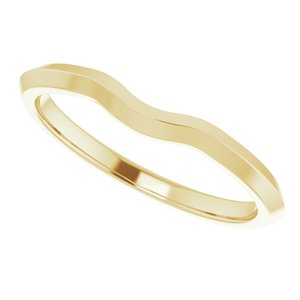 14K Yellow Band for 9x7 mm Oval Ring - BN & CO JEWELRY