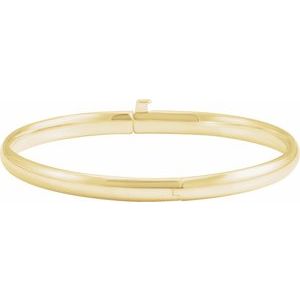 14K Yellow Baby Bangle 5 1/2" Bracelet - BN & CO JEWELRY