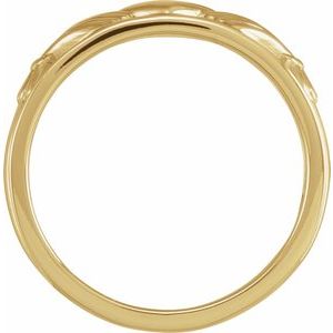 14K Yellow Claddagh Band - BN & CO JEWELRY