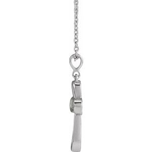 Sterling Silver Knotted Cross 16-18" Necklace - BN & CO JEWELRY