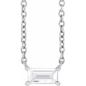 14K White 1/3 CT Lab-Grown Diamond 16-18" Necklace - BN & CO JEWELRY