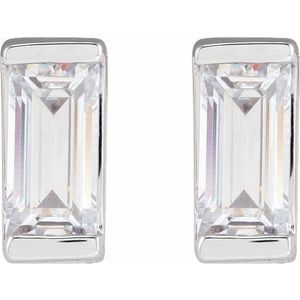 14K White 3/8 CTW Lab-Grown Diamond Earrings - BN & CO JEWELRY