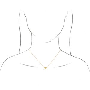 14K Rose Puffy Heart 16-18"Necklace - BN & CO JEWELRY