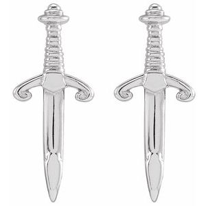 Sterling Silver Dagger Earrings - BN & CO JEWELRY
