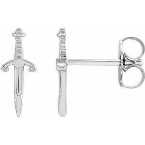 Sterling Silver Dagger Earrings - BN & CO JEWELRY