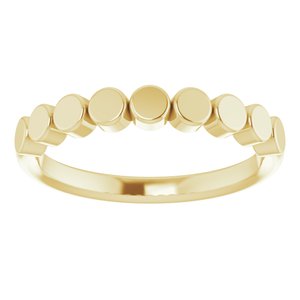 14K Yellow Geometric Stackable Ring - BN & CO JEWELRY