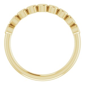 14K Yellow Geometric Stackable Ring - BN & CO JEWELRY