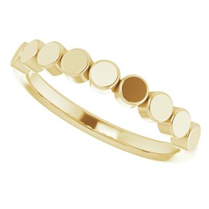 14K Yellow Geometric Stackable Ring - BN & CO JEWELRY