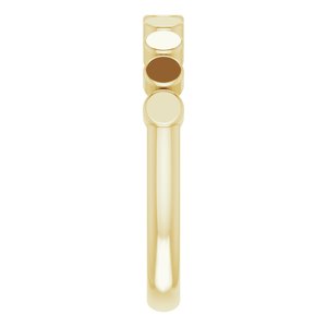 14K Yellow Geometric Stackable Ring - BN & CO JEWELRY