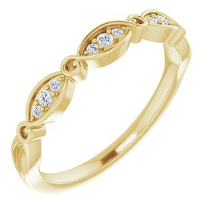 14K Yellow .06 CTW Natural Diamond Anniversary Band - BN & CO JEWELRY