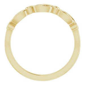 14K Yellow .06 CTW Natural Diamond Anniversary Band - BN & CO JEWELRY