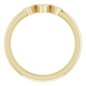 14K Yellow 3-Heart Family Engravable Ring - BN & CO JEWELRY