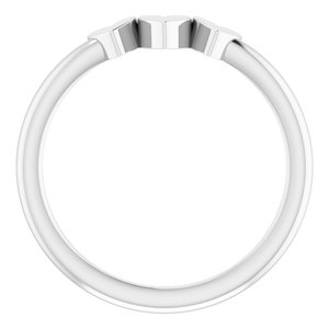 14K White 3-Heart Family Engravable Ring - BN & CO JEWELRY