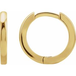 14K Yellow 20 mm Huggie Hoop Earrings - BN & CO JEWELRY