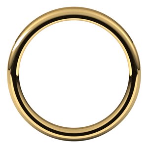 14K Yellow 4 mm Flat Comfort Fit Round Edge Band Size 10.5 - BN & CO JEWELRY