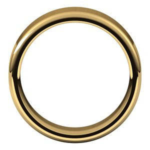 14K Yellow 7 mm Flat Comfort Fit Round Edge Band - BN & CO JEWELRY
