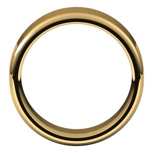 14K Yellow 8 mm Flat Comfort Fit Round Edge Band Size 10.5 - BN & CO JEWELRY