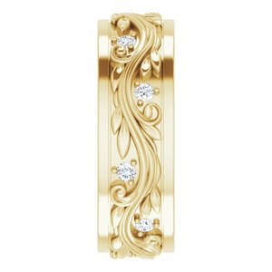 14K Yellow 1/6 CTW Natural Diamond Band Size 7 - BN & CO JEWELRY