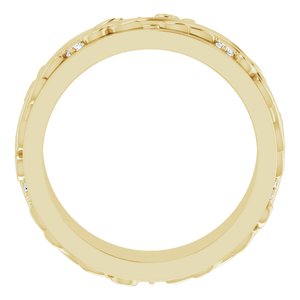 14K Yellow 1/6 CTW Natural Diamond Band Size 7 - BN & CO JEWELRY