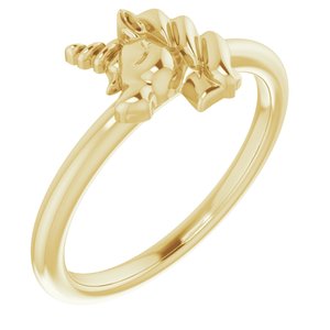 14K Yellow Youth Unicorn Ring - BN & CO JEWELRY