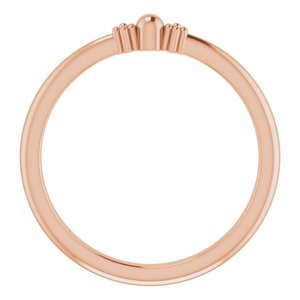 14K Rose Stackable Bead Ring - BN & CO JEWELRY