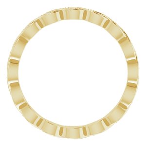 14K Yellow .06 CTW Natural Diamond Eternity Band Size 7.5 - BN & CO JEWELRY