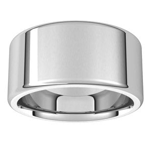 Sterling Silver 10 mm Flat Comfort Fit Round Edge Band Size 12 - BN & CO JEWELRY