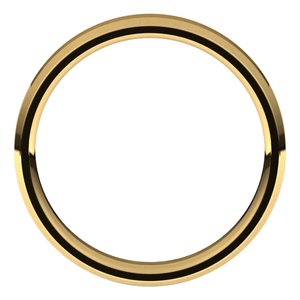 10K Yellow 4 mm Beveled Edge Comfort Fit Light Band Size 8 - BN & CO JEWELRY