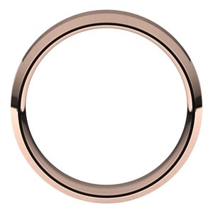 10K Rose 6 mm Beveled Edge Comfort Fit Light Band Size 9.5 - BN & CO JEWELRY