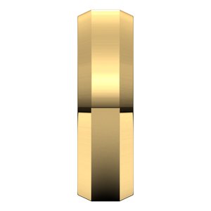 10K Yellow 6 mm Beveled Edge Comfort Fit Light Band Size 9 - BN & CO JEWELRY