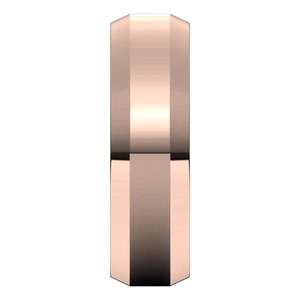 10K Rose 6 mm Beveled Edge Comfort Fit Light Band Size 9.5 - BN & CO JEWELRY