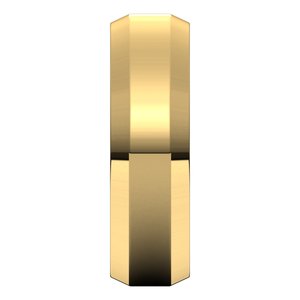 14K Yellow 6 mm Beveled Edge Light Band Size 10 - BN & CO JEWELRY