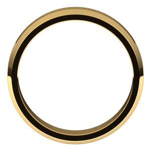 14K Yellow 5 mm Beveled Edge Light Band Size 9.5 - BN & CO JEWELRY