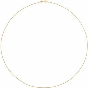 14K Yellow 1 mm Solid Cable 18-20" Chain - BN & CO JEWELRY