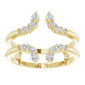 14K Yellow 1/3 CTW Natural Diamond Ring Guard - BN & CO JEWELRY