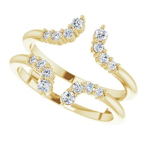 14K Yellow 1/3 CTW Natural Diamond Ring Guard - BN & CO JEWELRY