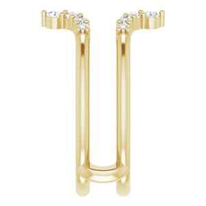 14K Yellow 1/3 CTW Natural Diamond Ring Guard - BN & CO JEWELRY