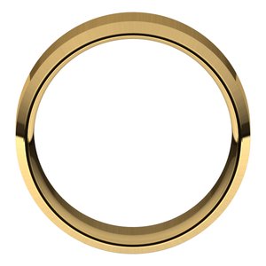 14K Yellow 9 mm Beveled Edge Comfort Fit Light Band Size 11 - BN & CO JEWELRY