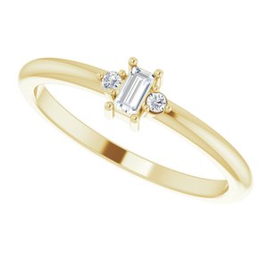 14K Yellow .08 CTW Natural Diamond Stackable Ring - BN & CO JEWELRY