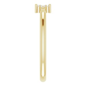 14K Yellow .08 CTW Natural Diamond Stackable Ring - BN & CO JEWELRY