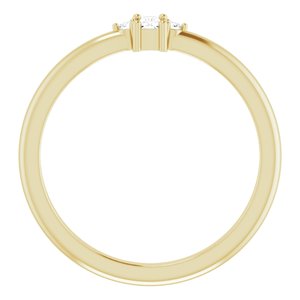 14K Yellow .08 CTW Natural Diamond Stackable Ring - BN & CO JEWELRY