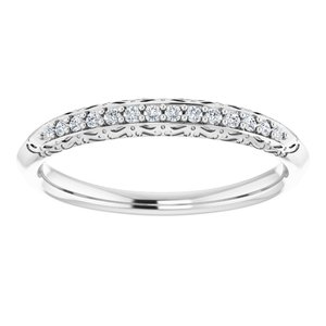 Platinum 1/10 CTW Natural Diamond Anniversary Band - BN & CO JEWELRY