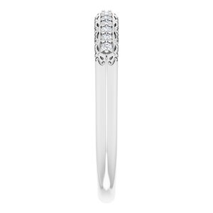 Platinum 1/10 CTW Natural Diamond Anniversary Band - BN & CO JEWELRY